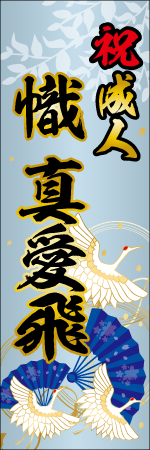 祝成人 名入れのぼり