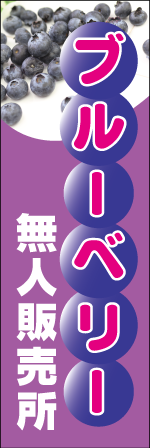 ブルーベリー無人販売所のぼり