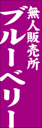 無人販売所ブルーベリーのぼり