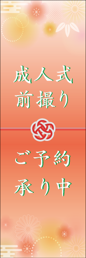 成人式前撮りのぼり