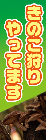 きのこ狩りやってますのぼり