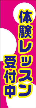 体験レッスン受付中のぼり
