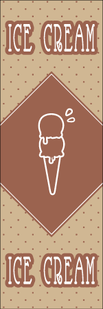 ICE　CREAMのぼり